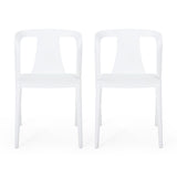 Orchid Outdoor Stacking Dining Chair (Set of 2) by Christopher Knight Home - 21.50" W x 19.50" D x 30.50" H