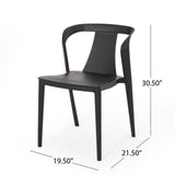 Orchid Outdoor Stacking Dining Chair (Set of 2) by Christopher Knight Home - 21.50" W x 19.50" D x 30.50" H