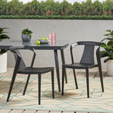 Orchid Outdoor Stacking Dining Chair (Set of 2) by Christopher Knight Home - 21.50" W x 19.50" D x 30.50" H