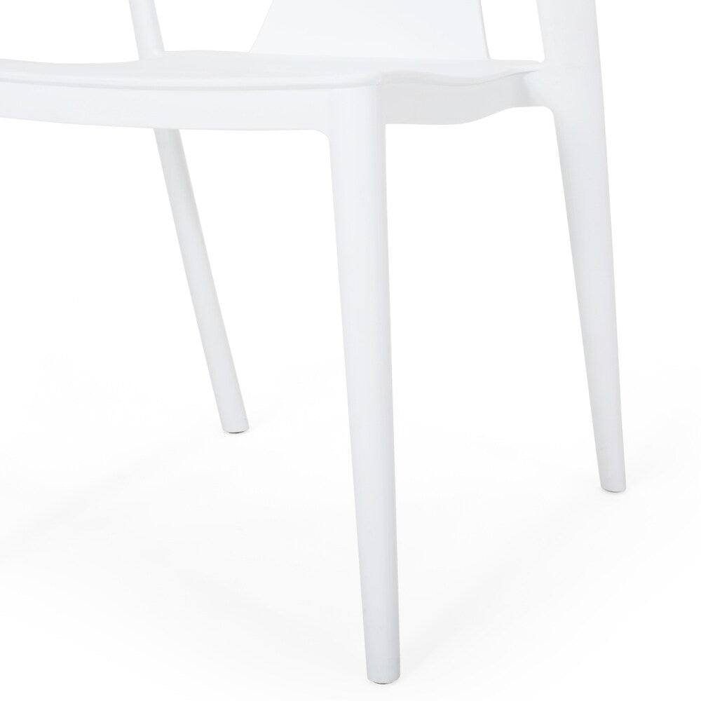 Orchid Outdoor Stacking Dining Chair (Set of 2) by Christopher Knight Home - 21.50" W x 19.50" D x 30.50" H