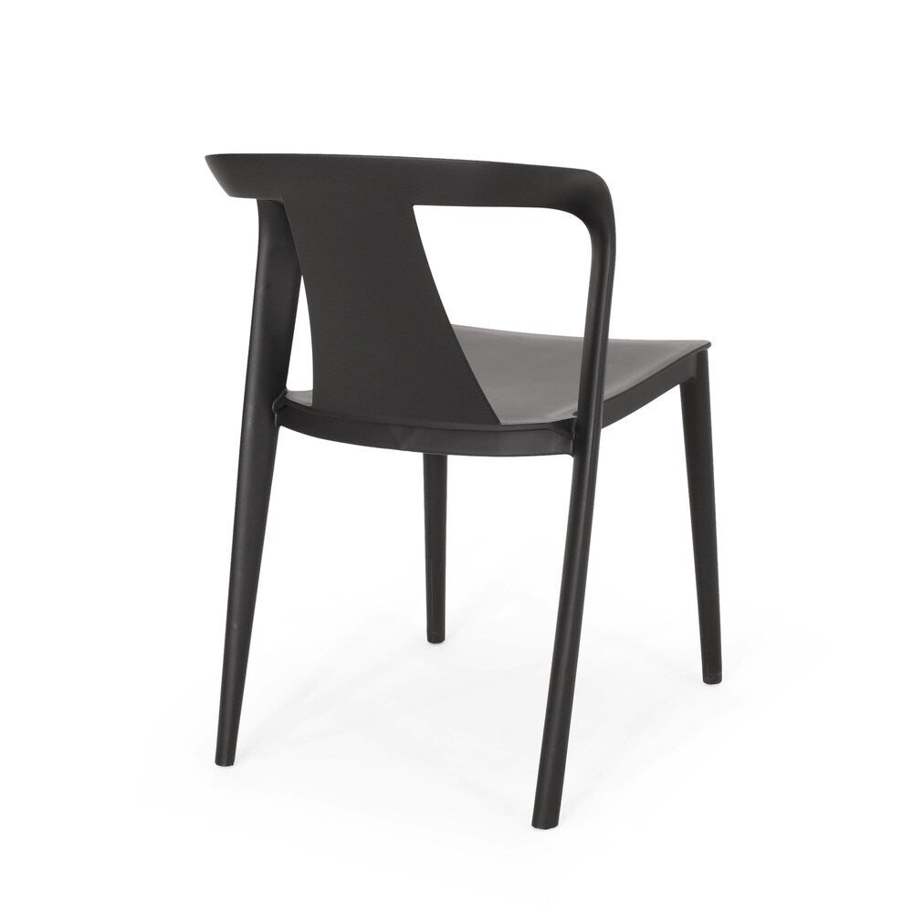 Orchid Outdoor Stacking Dining Chair (Set of 2) by Christopher Knight Home - 21.50" W x 19.50" D x 30.50" H