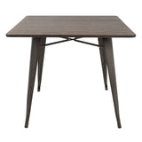 Carbon Loft Samira 36" Industrial Farmhouse Dining Table