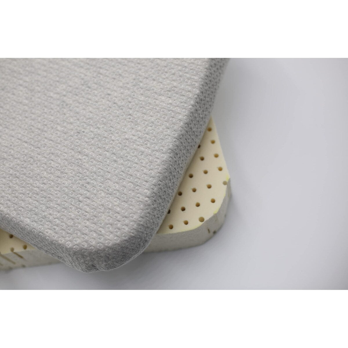 Organic Seat Cushion with Organic Heather Grey Cover, [GOL's and/or GOT's Certified Organic Materials]