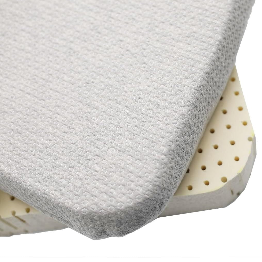 Organic Seat Cushion with Organic Heather Grey Cover, [GOL's and/or GOT's Certified Organic Materials]