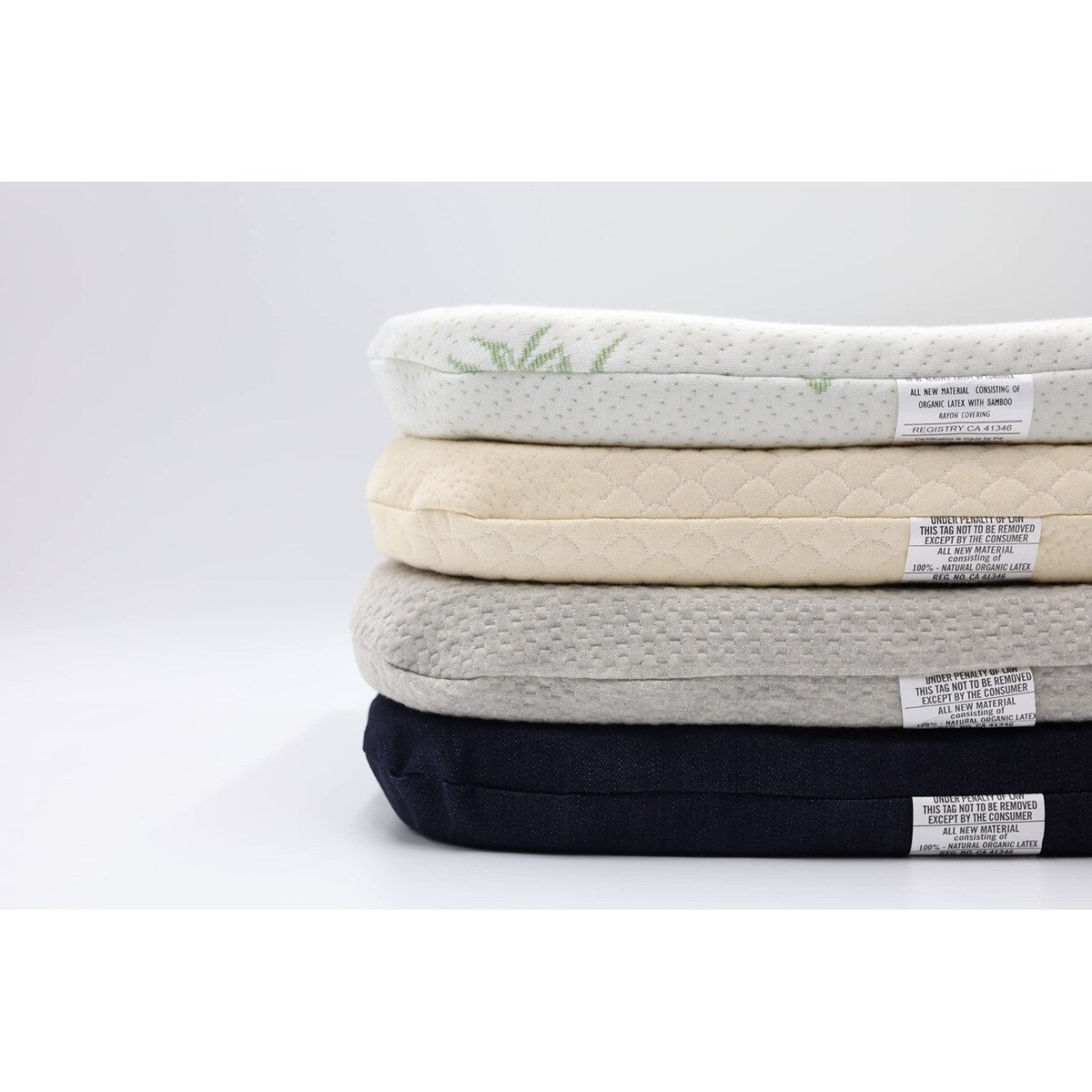 Organic Seat Cushion with Organic Heather Grey Cover, [GOL's and/or GOT's Certified Organic Materials]