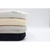 Organic Seat Cushion with Organic Heather Grey Cover, [GOL's and/or GOT's Certified Organic Materials]