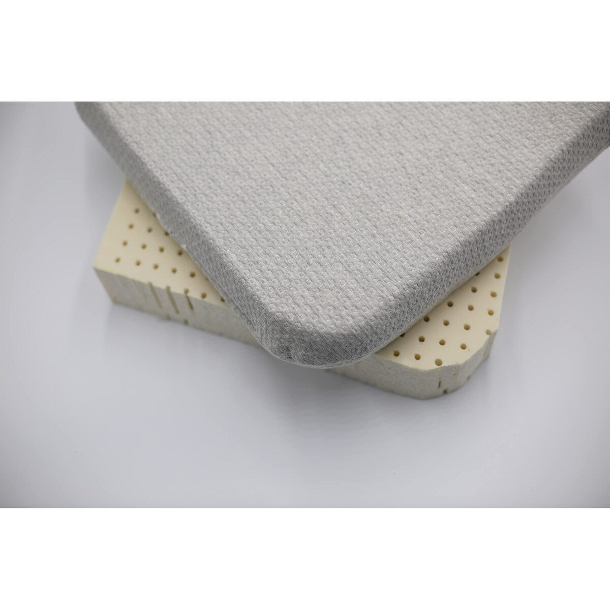 Organic Seat Cushion with Organic Heather Grey Cover, [GOL's and/or GOT's Certified Organic Materials]