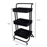 Organize It All 3 Tier Rolling Basket Cart