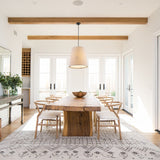 Oria 18" 1-Light Farmhouse Bohemian Iron LED Pendant, Oil Rubbed Bronze/Beige by JONATHAN Y
