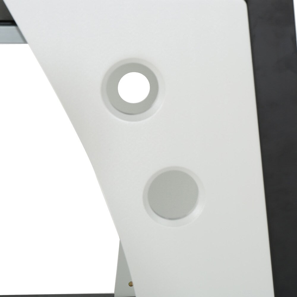 Oria L-Shape Tempered Glass Office Desk by Christopher Knight Home