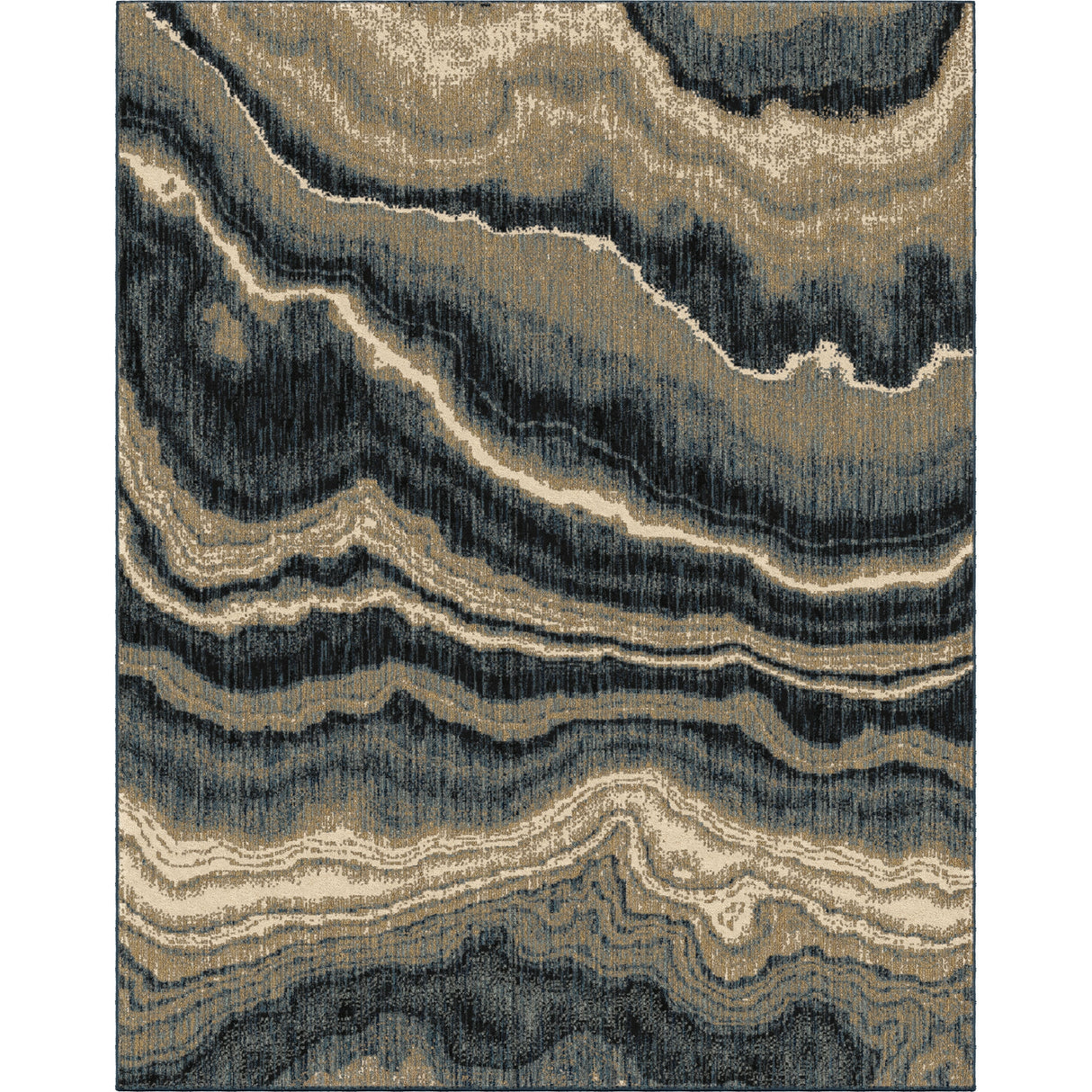 Orian Rugs American Heritage Midnight Marble Blue