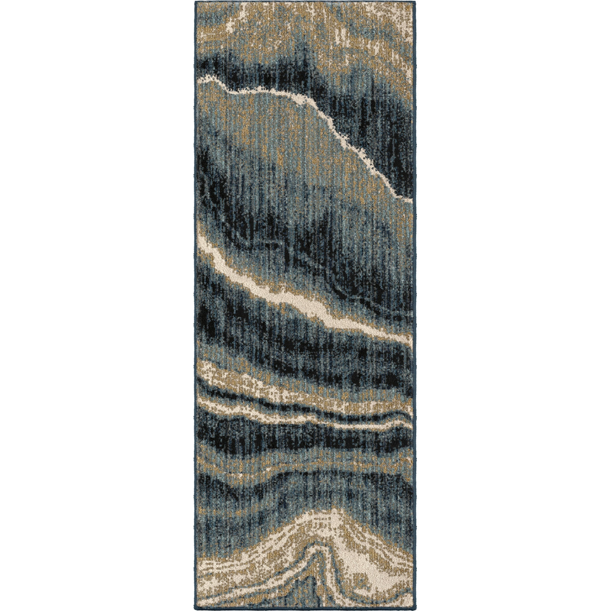 Orian Rugs American Heritage Midnight Marble Blue