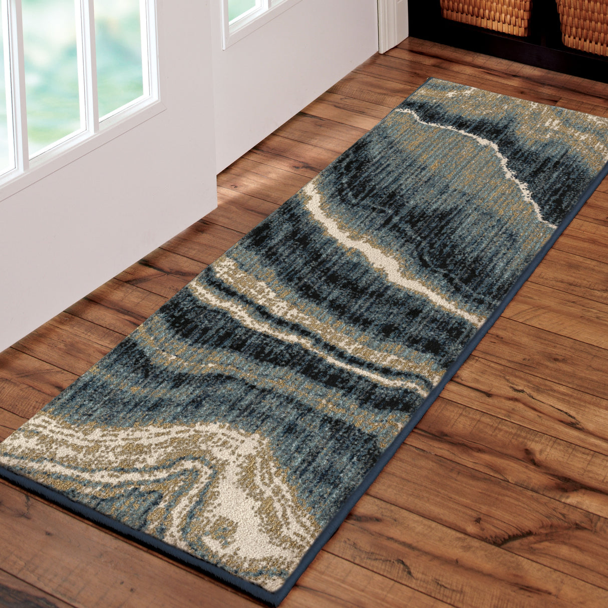 Orian Rugs American Heritage Midnight Marble Blue