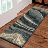 Orian Rugs American Heritage Midnight Marble Blue