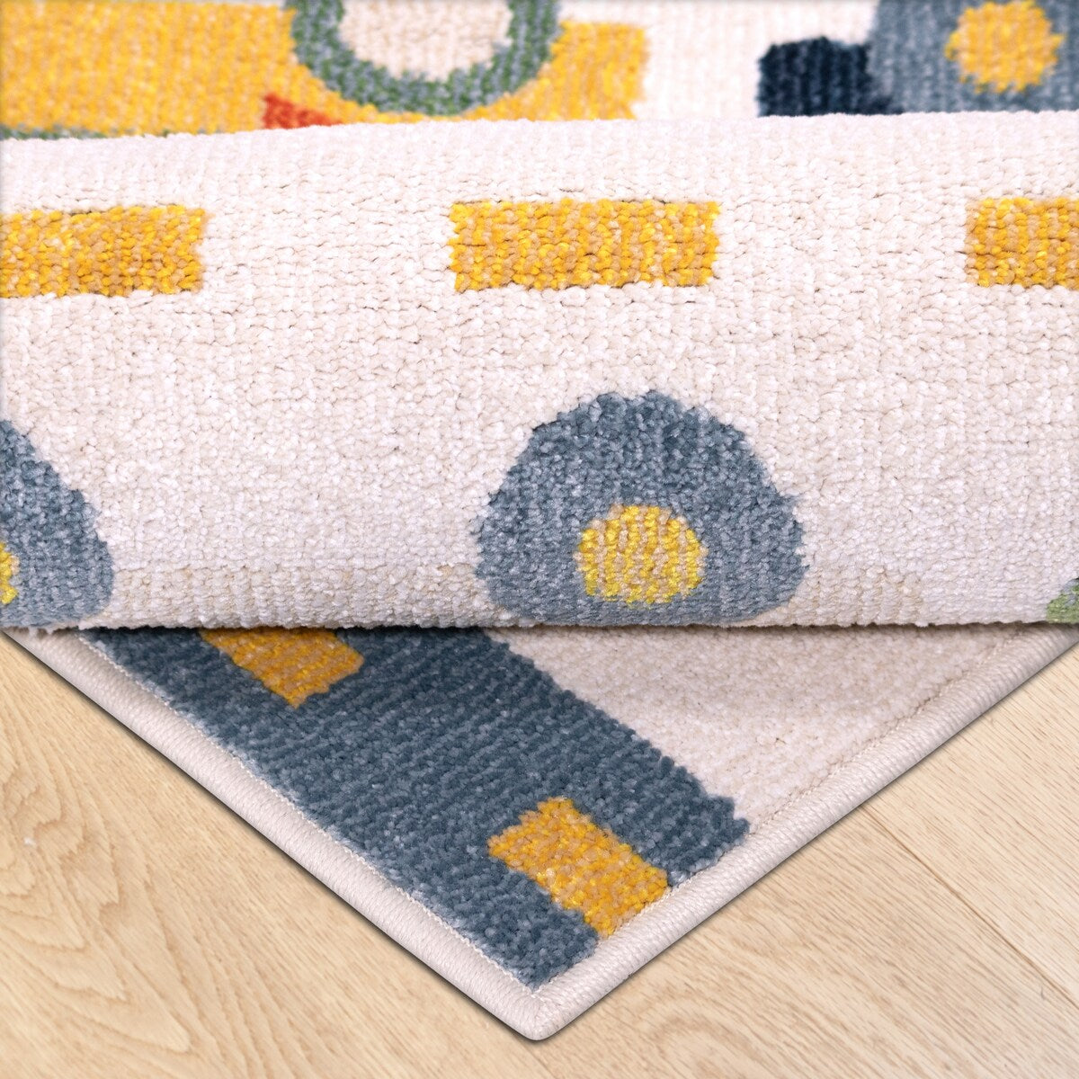 Orian Rugs Playroom Traffic White Stain Resistant Kids Area Rug