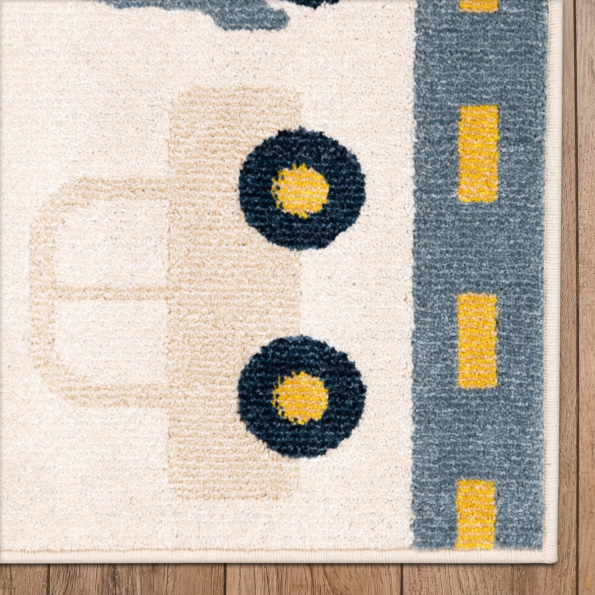 Orian Rugs Playroom Traffic White Stain Resistant Kids Area Rug