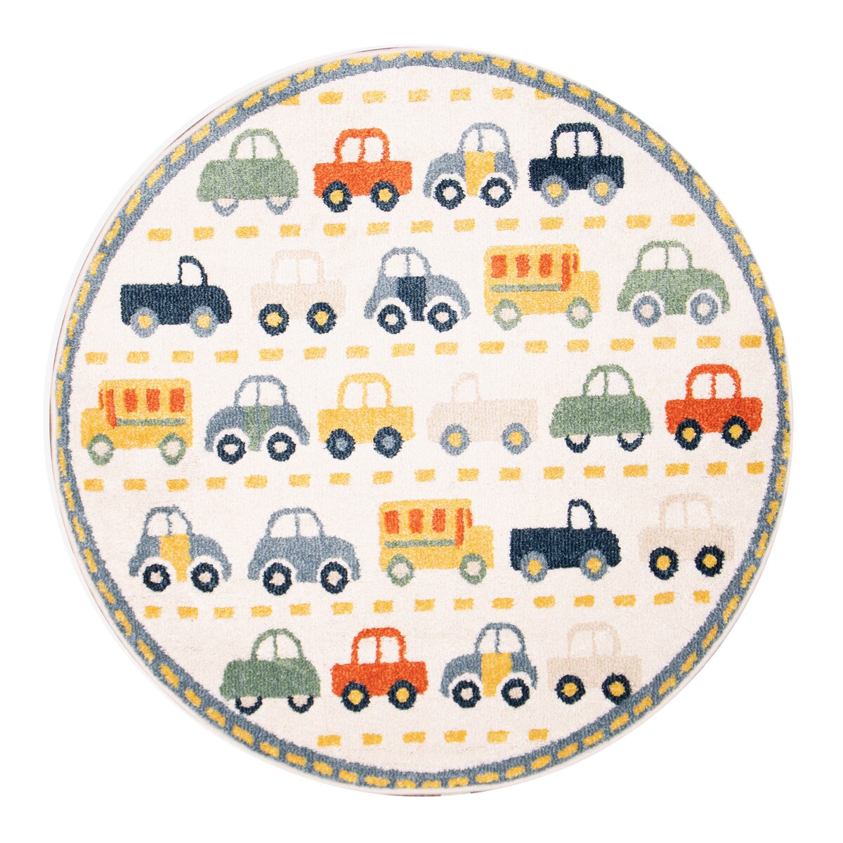 Orian Rugs Playroom Traffic White Stain Resistant Kids Area Rug