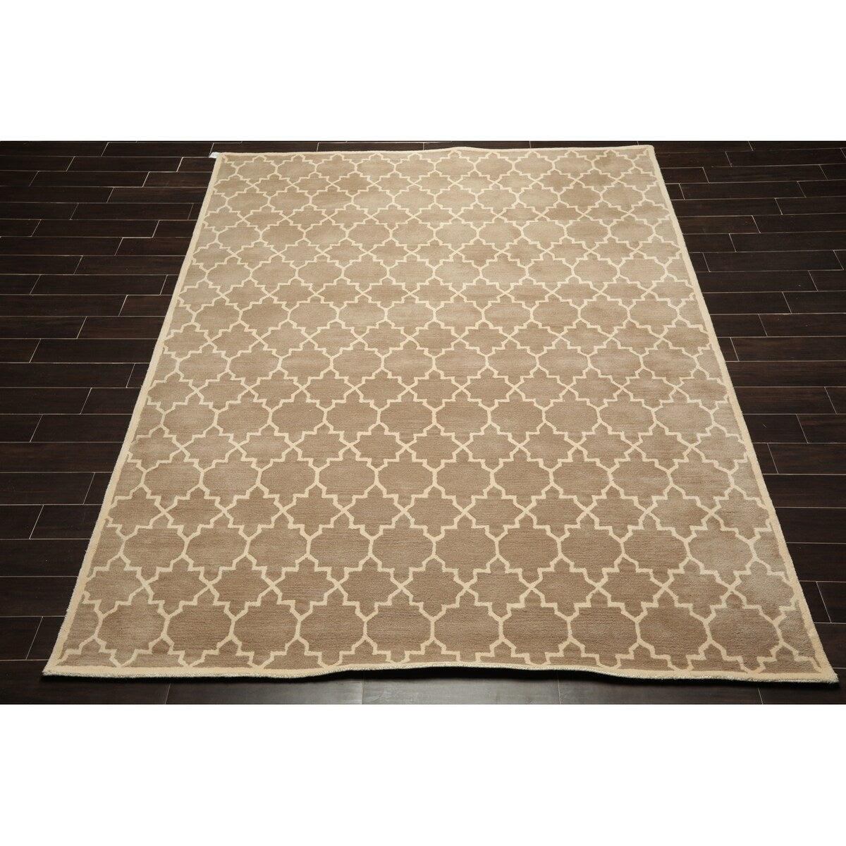 Oriental Area Rug Hand Tufted 100% Wool Contemporary Designer (8'x10') - 8' x 10'