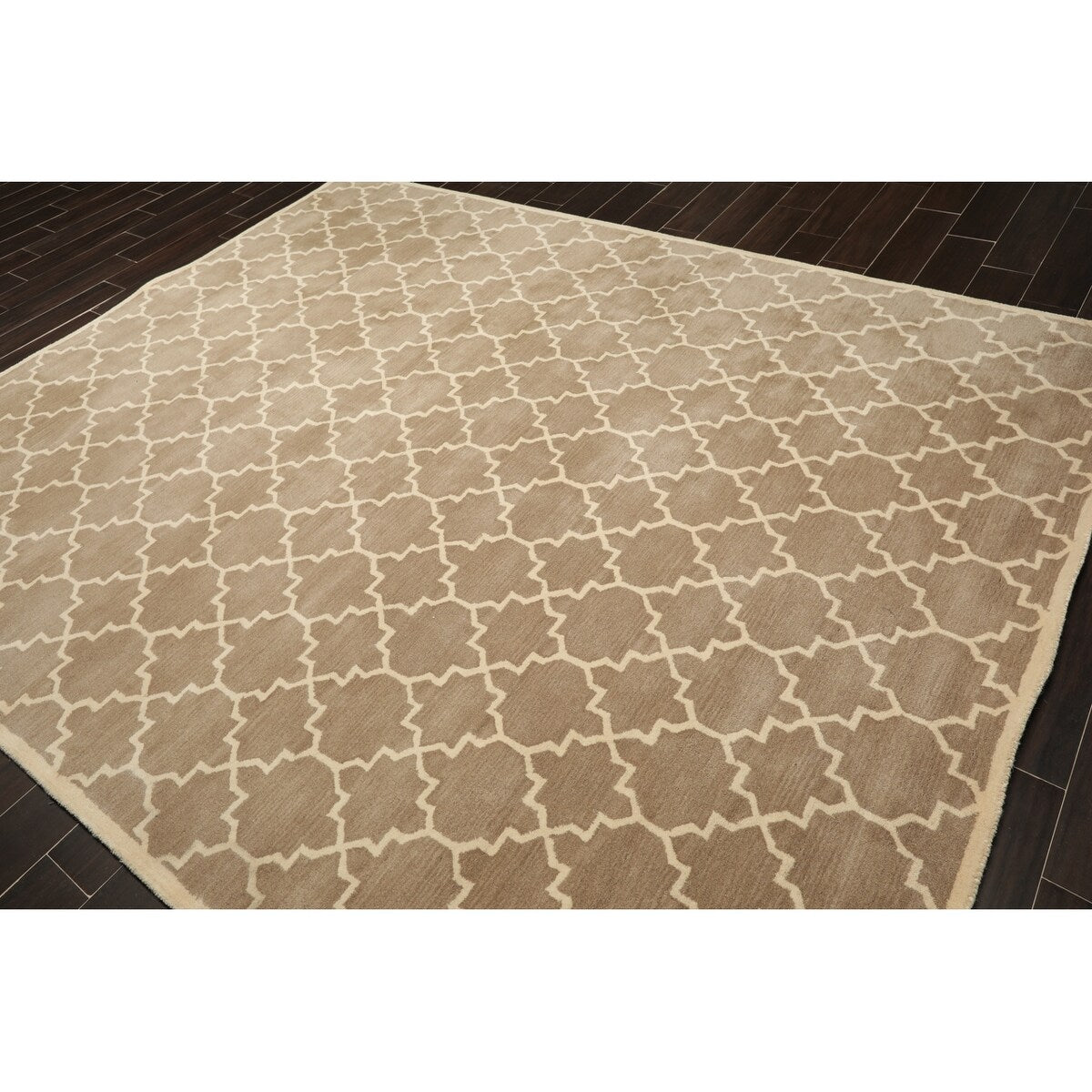 Oriental Area Rug Hand Tufted 100% Wool Contemporary Designer (8'x10') - 8' x 10'