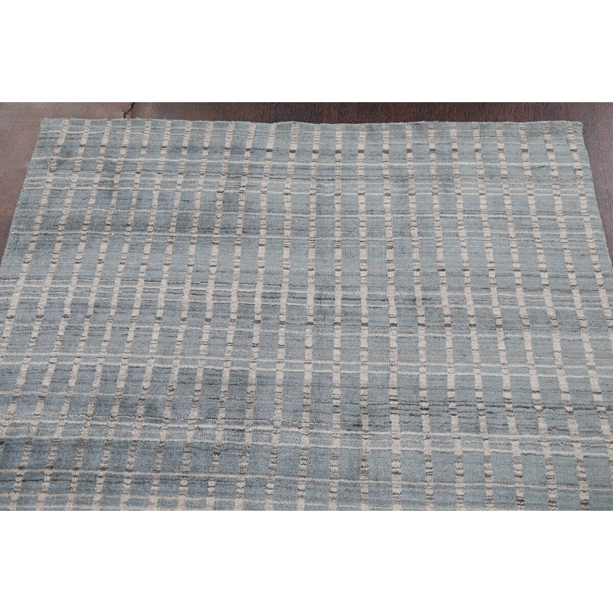 Oriental Contemporary Gabbeh Wool Area Rug Hand-knotted Foyer Carpet - 4'1" x 6'2"