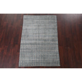Oriental Contemporary Gabbeh Wool Area Rug Hand-knotted Foyer Carpet - 4'1" x 6'2"