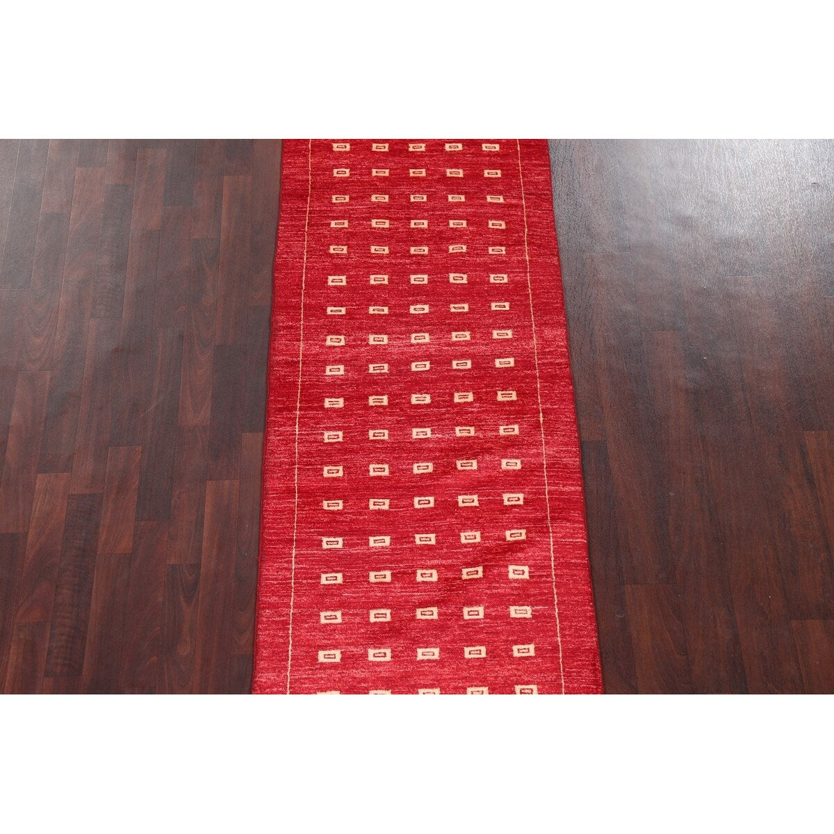 Oriental Gabbeh Kashkoli Hallway Runner Rug Wool Hand-knotted Carpet - 2'8" x 10'1"