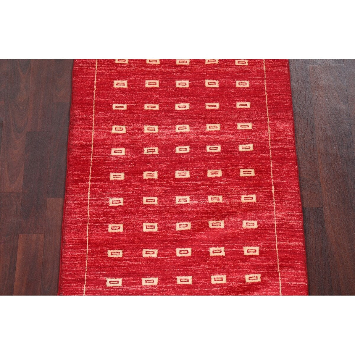 Oriental Gabbeh Kashkoli Hallway Runner Rug Wool Hand-knotted Carpet - 2'8" x 10'1"