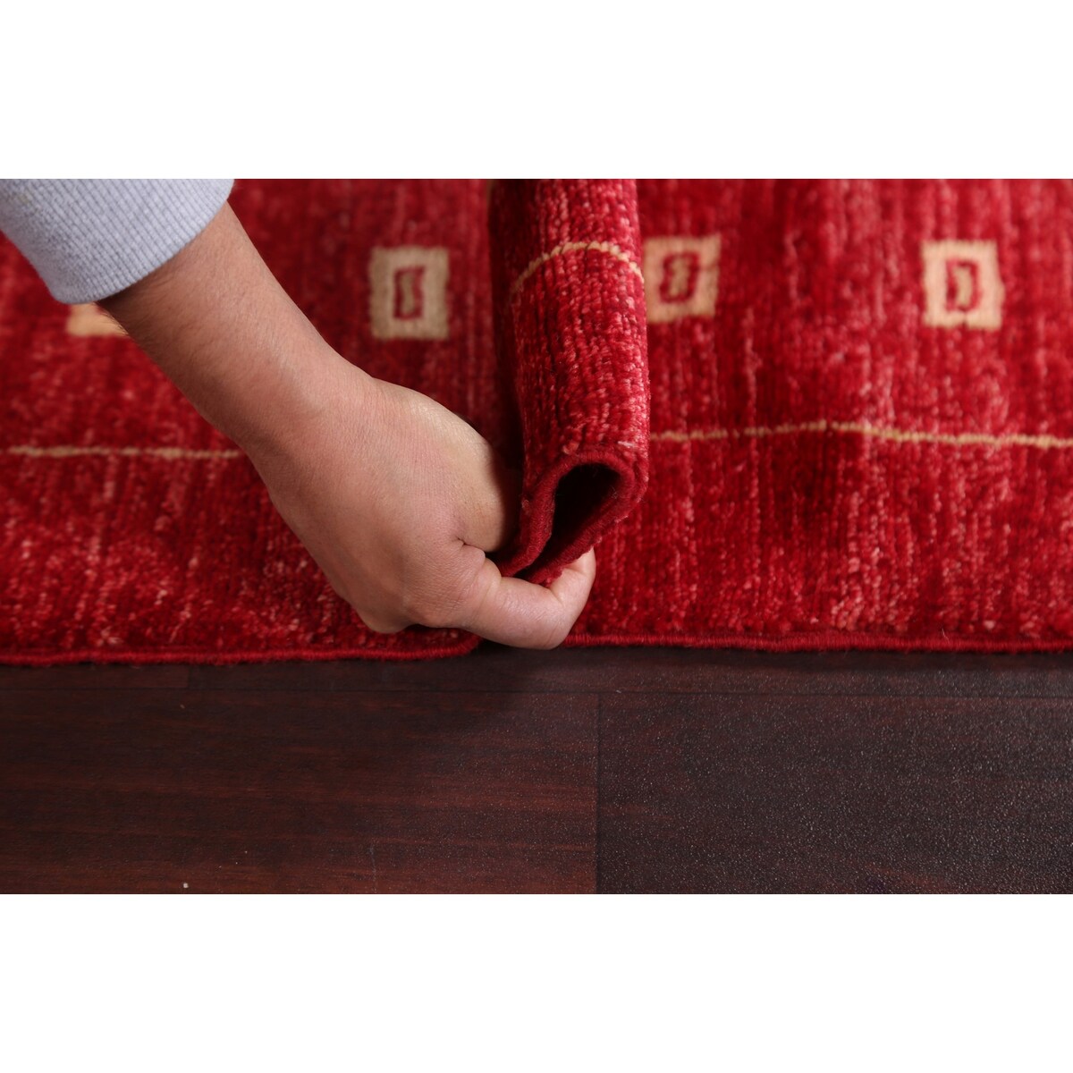 Oriental Gabbeh Kashkoli Hallway Runner Rug Wool Hand-knotted Carpet - 2'8" x 10'1"