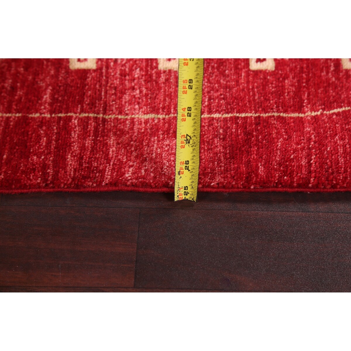 Oriental Gabbeh Kashkoli Hallway Runner Rug Wool Hand-knotted Carpet - 2'8" x 10'1"