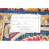 Oriental Kazak-Chechen Hand Knotted Pakistan Wool Area Rug - 3'11" x 2'8"