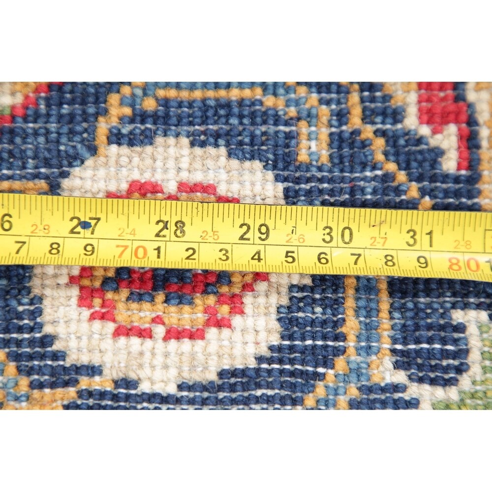 Oriental Kazak-Chechen Hand Knotted Pakistan Wool Area Rug - 3'11" x 2'8"