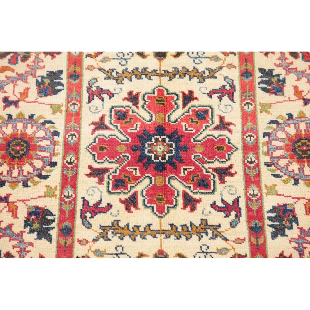 Oriental Kazak-Chechen Hand Knotted Southwestern Pakistan Area Rug - 3'11" x 2'8"