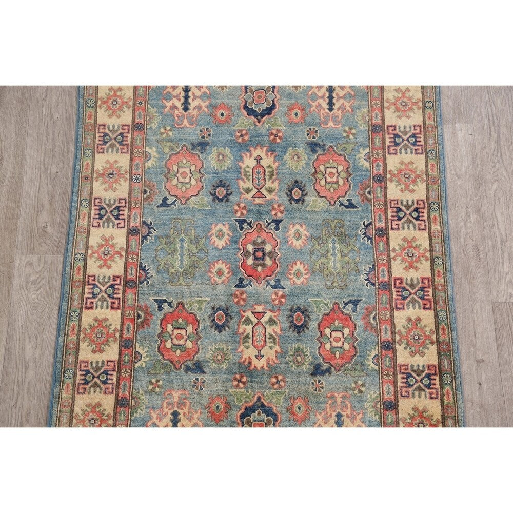 Oriental Kazak Hand Knotted Wool Carpet Traditional Pakistani Area Rug - 5'11" x 3'10"