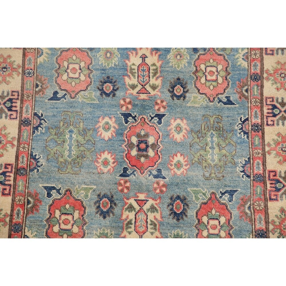 Oriental Kazak Hand Knotted Wool Carpet Traditional Pakistani Area Rug - 5'11" x 3'10"