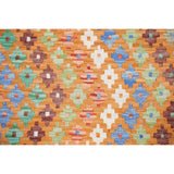 Oriental Kilim Wool Hand Woven Turkish Traditional Persian Runner Rug - 9'8" x 2'6" Runner