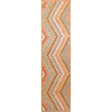 Oriental Kilim Wool Hand Woven Turkish Traditional Persian Runner Rug - 9'8" x 2'6" Runner