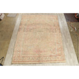 Oriental Medallion Muted Distressed Hand Knotted Persian Area Rug - 12'11" x 9'11"