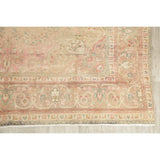 Oriental Medallion Muted Distressed Hand Knotted Persian Area Rug - 12'11" x 9'11"