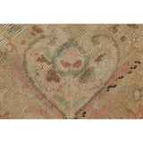 Oriental Medallion Muted Distressed Hand Knotted Persian Area Rug - 12'11" x 9'11"