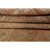 Oriental Medallion Muted Distressed Hand Knotted Persian Area Rug - 12'11" x 9'11"