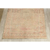 Oriental Medallion Muted Distressed Hand Knotted Persian Area Rug - 12'11" x 9'11"