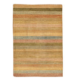 Oriental Hand-knotted Striped Gabbeh Wool Area Rug (4' x 6') - Multi
