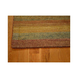 Oriental Hand-knotted Striped Gabbeh Wool Area Rug (4' x 6') - Multi