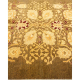 Oriental Silky Oushak, One-of-a-Kind Hand-Knotted Area Rug - Brown, 4' 8" x 6' 8" - 4'8" x 6'8"