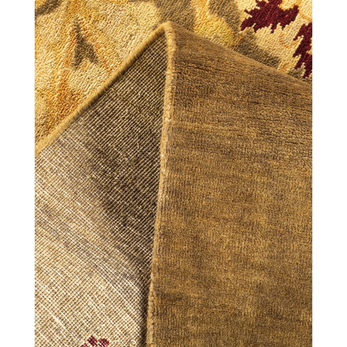 Oriental Silky Oushak, One-of-a-Kind Hand-Knotted Area Rug - Brown, 4' 8" x 6' 8" - 4'8" x 6'8"