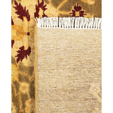 Oriental Silky Oushak, One-of-a-Kind Hand-Knotted Area Rug - Brown, 4' 8" x 6' 8" - 4'8" x 6'8"