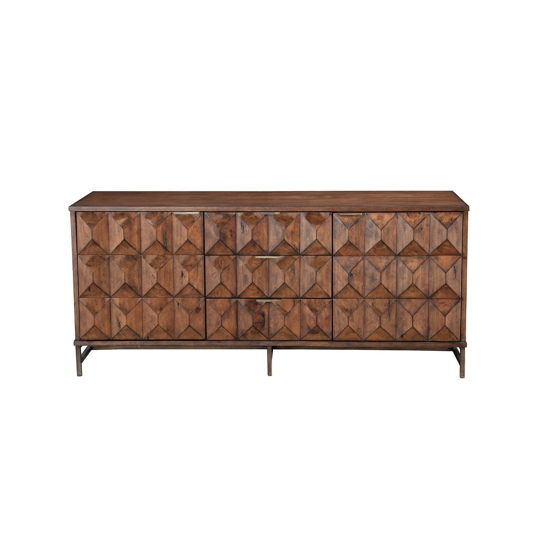 Origins by Alpine Trig TV Console for TV's up to 70", Mahogany