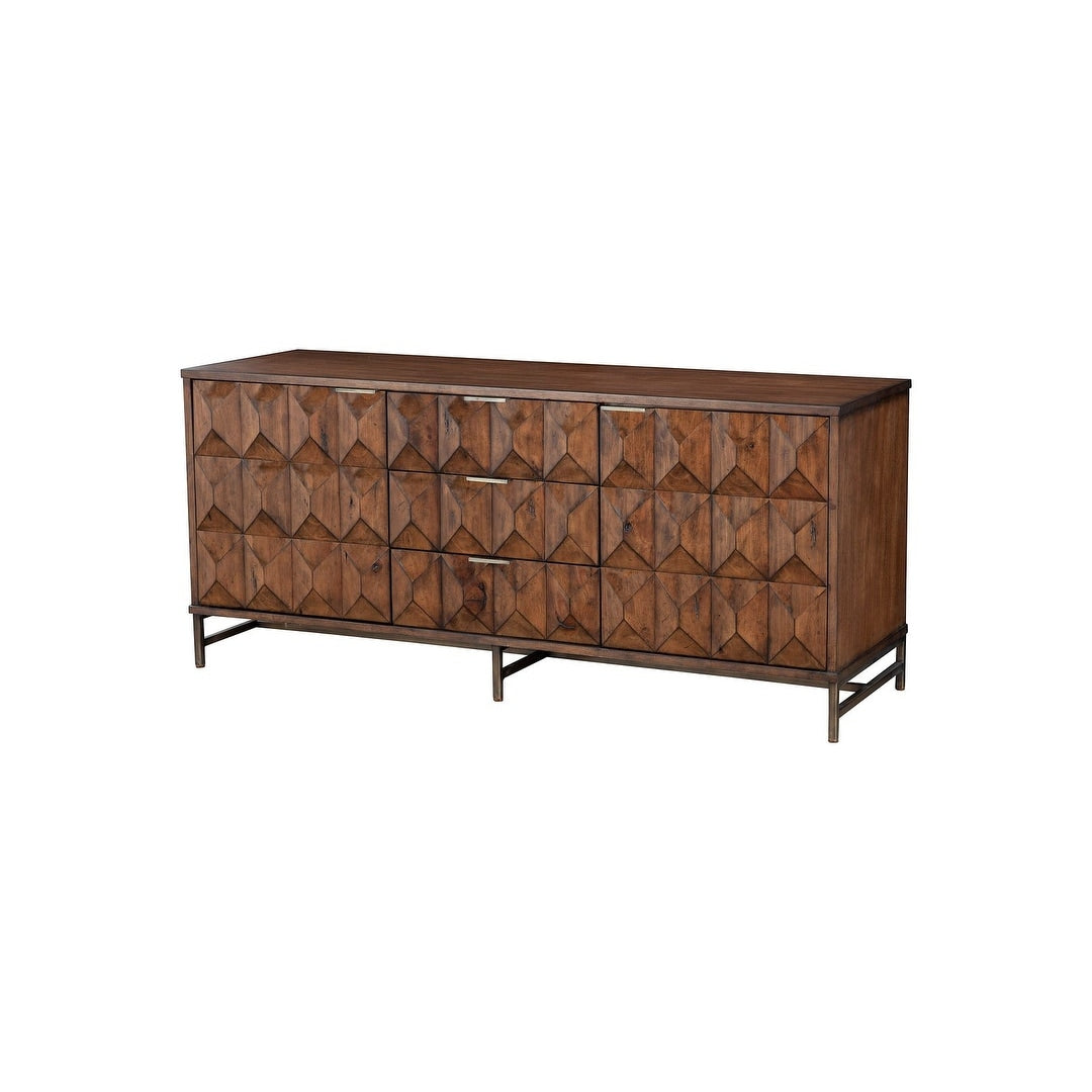 Origins by Alpine Trig TV Console for TV's up to 70", Mahogany