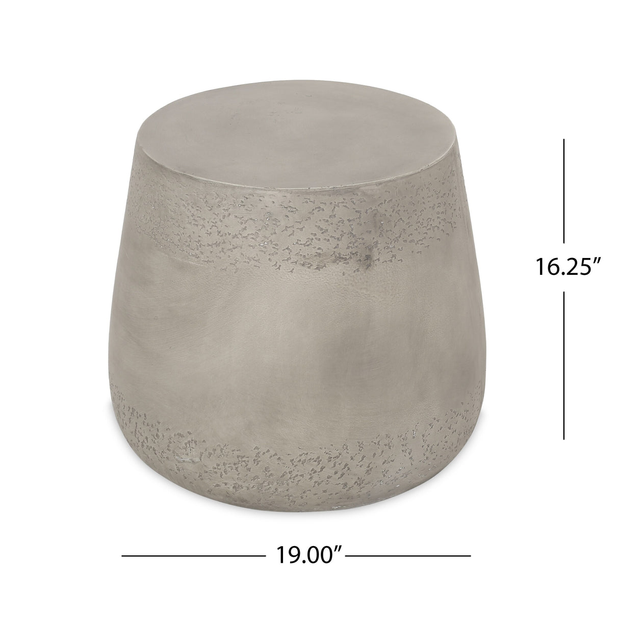 Orion Indoor Contemporary Lightweight Concrete Accent Side Table by Christopher Knight Home - 19.00"W x 19.00"D x 16.25"H