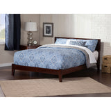 Orlando King Wood Platform Bed in Walnut